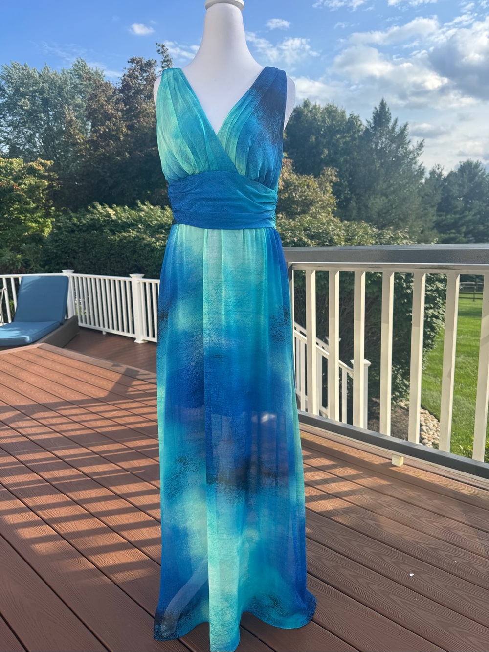 Bisou Bisou Blur Ombré Dress EUC